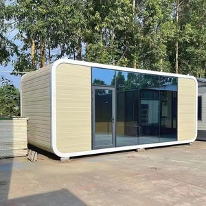 Mini-apple cabine Mobile Office club casas café Galpão para quintal Prefab <span class=keywords><strong>House</strong></span> - Product Image 1