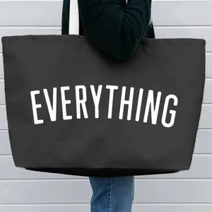 Promotion : Grand sac fourre-tout en toile de coton écologique réutilisable, personnalisable avec logo, pour courses et tout usage - Product Image 5