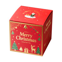 Boîte cadeau double compartiment de Noël 250 g/m² – Emballage personnalisé imprimé pour cadeaux de fin d'année – Vente en gros