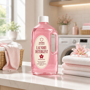 Detersivo Liquido per Bucato OEM in Confezione Grande, Rosa Intenso, Fragranza a Lunga Durata, Prodotti per la Pulizia - Product Image 3