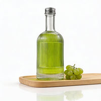 Bouteille en verre vide de 340 ml et 500 ml, très vendue, avec bouchons à vis, pour vin, vodka, whisky nordique et autres boissons