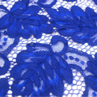Tissu en dentelle de coton à motif de feuilles en guipure de nylon et de rayonne pour vêtements