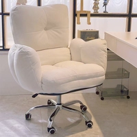 Chaise de bureau moderne au prix d'usine, chaise de bureau de luxe durable, ergonomique, confortable, inclinable, simple, pivotante