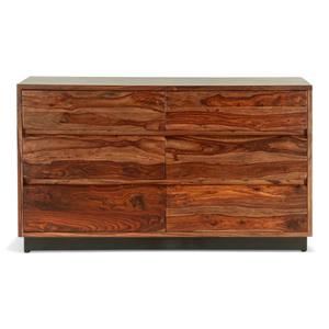 Cassettone antico in legno massello di <span class=keywords><strong>Teak</strong></span> con 6 cassetti e gambe in metallo, credenza naturale per camera da letto o soggiorno - Product Image 3
