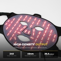 Masque de luminothérapie LED Sunsred 510K à 4 couleurs, lumière rouge et infrarouge proche, prêt à être expédié depuis les États-Unis