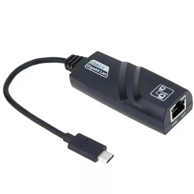 Type C USB to Ethernet Adapter USB C 3.0 Gigabit Lan 1000Mbps Type-c to Rj45 Lan card