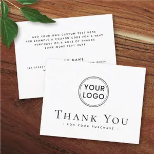 Benutzer definierte kleine Unternehmen danke Karte Kunst papier Postkarte Gruß danke Karte