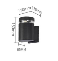 E27 E14 GU10 applique murale en aluminium installer des ampoules de haut en bas applique extérieure étanche remplaçable ampoules LED appliques murales