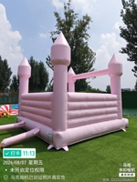 Vente directe usine – Château gonflable commercial en PVC, rose princesse, pour extérieur, location pour fêtes