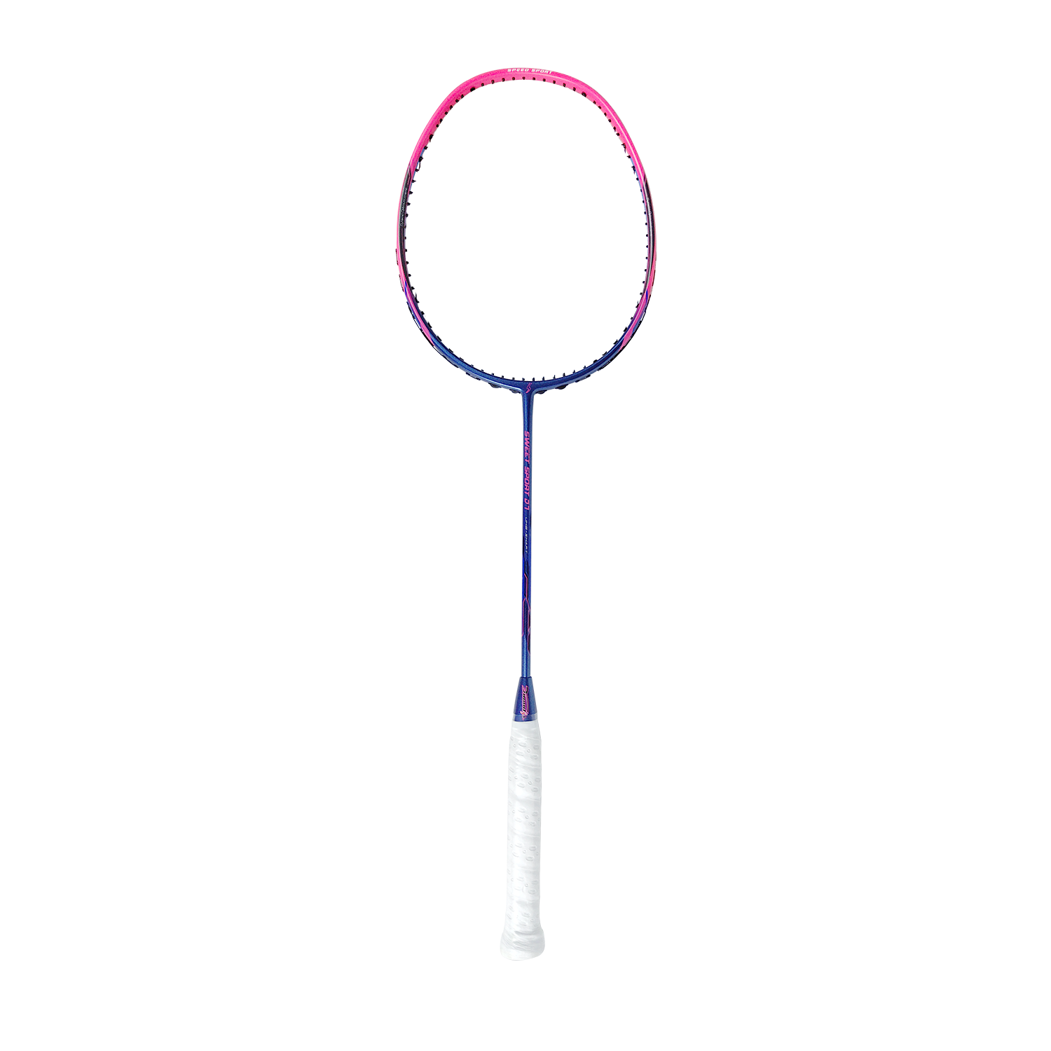 Hot Sale Dmantis Carbon Fiber Badminton Racquet Model D7 Lightweight Professional Slightly Soft Hardness Options PU Grip 68cm