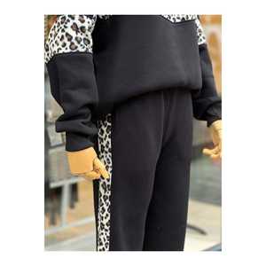 Survêtement à imprimé léopard pour adultes, unisexe, décontracté, manches longues, design respirant - Product Image 1