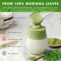 Poudre de Moringa Biologique en Vrac, Extrait de Feuilles, Complément Herbal en Poudre, Vente en Gros, Service OEM ODM