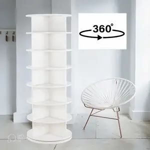 360 degrees shoe cabinet rotating wooden hallway shoe display cabinet rack wooden shoes stand