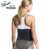VUINO Nouvelle Ceinture de Soutien Lombaire à Double Bande de Compression Forte Correcteur de Posture pour Femme Noir S-XXL