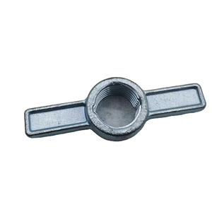 Écrou de base de vérin réglable Q235 forgé galvanisé, solide/creux, en fonte en U pour accessoire d'échafaudage - Product Image 1