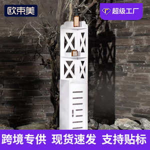 ตู้เก็บของในห้องน้ำ 4 ชั้น ชั้นวางของกันน้ำแบบตั้งพื้นทรงมุม - Product Image 5