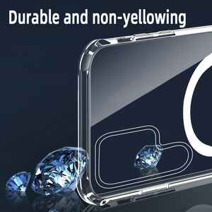 Housse de téléphone magnétique pour <span class=keywords><strong>Samsung</strong></span> Series TPU + PC Transparent Wireless Charge Phone Case pour <span class=keywords><strong>Samsung</strong></span> S23 24 - Product Image 3