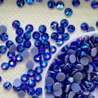 OPL Usine En Gros Cristal Multicolore Lâche Strass Hot Fix SS6 SS10 SS16 SS20 SS30 pour Faire Des Robes Saphir AB