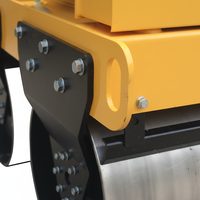 Compacteur routier vibrant à double tambour BM50, rouleau compresseur d'asphalte à double roue en acier, force de compression de 20 KN