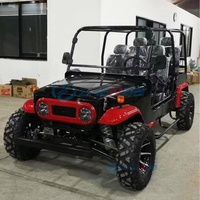 Jeep UTV tout-terrain 350cc 4x4 à essence avec châssis tubulaire en acier et freins à disque hydrauliques pour adultes