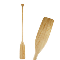 NEOKUDO Pagaie de Canoë en Bois, 5 Pieds, Largeur Top Grip Logo Personnalisé Rames d'Artisanat en Bois avec Surface de Protection Diverses Tailles