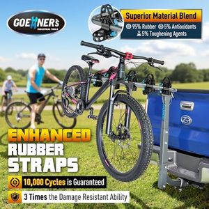 Porte-vélos arrière détachable en acier au carbone personnalisable <span class=keywords><strong>pour</strong></span> voitures/SUV/camions/vélos/remorques – Fixation sur <span class=keywords><strong>attelage</strong></span> <span class=keywords><strong>pour</strong></span> bagages - Product Image 4