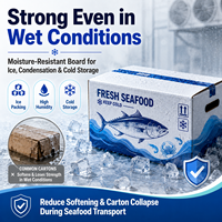 Boîtes carrées en carton ondulé Jufu, écologiques, imperméables, robustes, recyclables, composées de pâte moulée, matériaux recyclés, qualité alimentaire