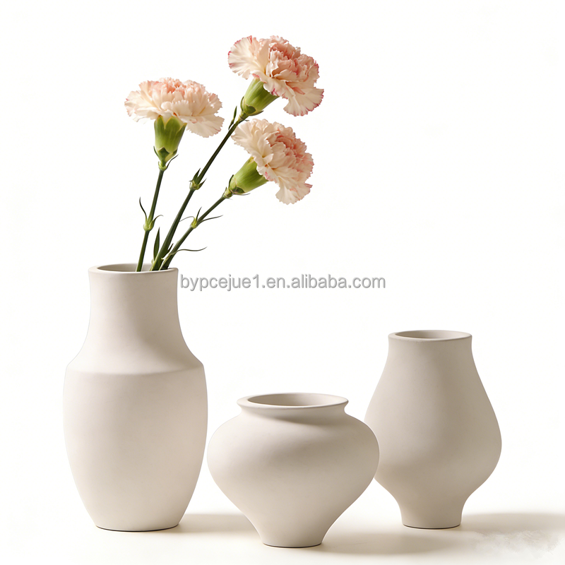 High Quality Concrete Vase Simple Pleated