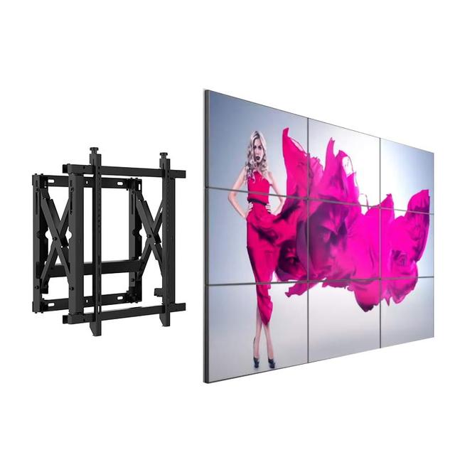 Adjustable Push in Pop Out Video Wall Mount Bracket Led Lcd Tv Mount Articulating for 30-70 Inch Flat Screen