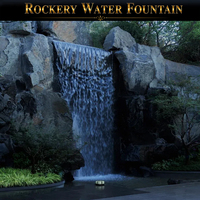 Fuente de Agua Programable con Rocas, Iluminación RGB/Láser, Impermeable IP68, Estilo de Roca Personalizado para Proyectos de Jardinería y Paisajismo de Villas