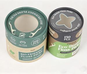 Tube en papier cylindrique rond biodégradable avec fenêtre, personnalisable avec logo, de qualité alimentaire, pour l'emballage de thé, de café et de cadeaux - Product Image 4