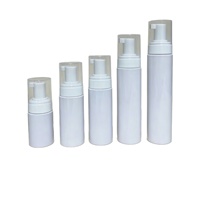 Bouteille Pompe à Mousse Ronde en Plastique PET Blanc pour Cosmétiques, Prix Usine, Vente en Gros, Fabricant de Pompes à Mousse