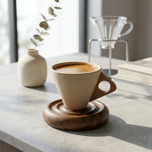 Ensemble de sous-verres en bois artisanal de qualité supérieure - Sous-verres en bois massif naturel avec finition résistante à la chaleur - Product Image 4
