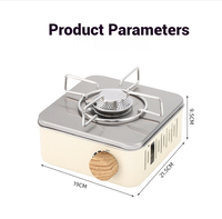 Réchaud à gaz portable en acier inoxydable mini, pour camping, pique-nique, barbecue, fabrication sur mesure, vente en gros
