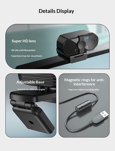 Caméra USB pour ordinateur <span class=keywords><strong>4K</strong></span> Ultra Haute Définition, caméra externe pour ordinateur de bureau, cours en ligne, diffusion en direct spéciale, caméra pour ordinateur portable - Product Image 5