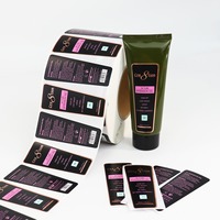 Étiquettes autocollantes professionnelles en rouleau pour tubes cosmétiques, gel d'extension, service d'impression de marque privée imperméable