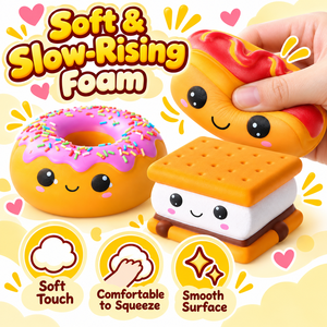 Vente en gros de jouets anti-stress Squishy en mousse PU souple, <span class=keywords><strong>mini</strong></span>-desserts Kawaii en forme de pain, parfumés, à remontée lente, jouets pour enfants - Product Image 6
