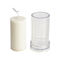 Multi-formes fête Bar accessoires décoration bricolage Long pilier acrylique bougie conique moule bougie parfumée bougie Diy moules