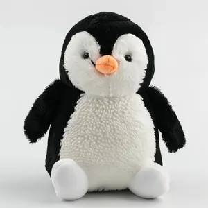 Özelleştirilmiş gerçekçi yumuşak peluş pinguins peluş büyük boy peluş oyuncaklar