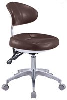 Tabouret de dentiste Buffalo, ergonomique, siège réglable, support lombaire, roulettes silencieuses, capacité de charge de 150 kg, base à cinq branches