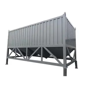 20 30 40 50 60 70 72 Ton Draagbare Cement Silo Horizontale Type Met Vlieg Koolstofstaal Te Koop