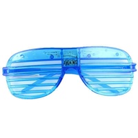 Lunettes à volets LED multicolores lumineuses, clignotantes, en plastique, pour fêtes, raves, clubs, anniversaires, carnavals - Vente chaude
