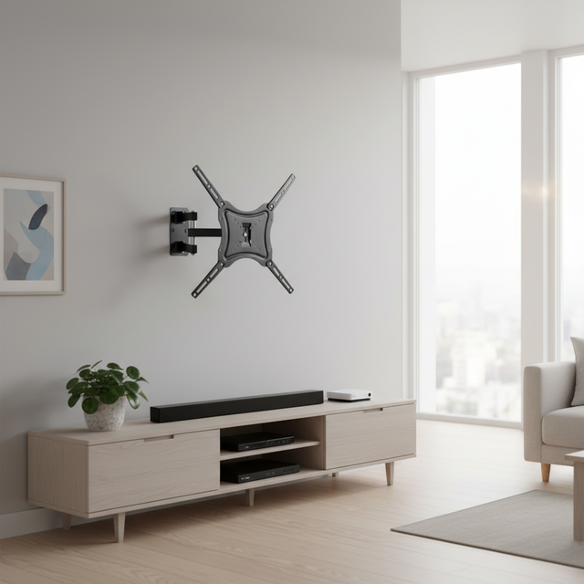 Wholesale 90 Degree Swivel TV Wall Mount for Screens 10"-43" VESA 400x400mm Compatibility Steel Bracket