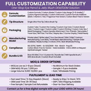 ปากกาเขียนคิ้วแบบเส้นผม 3 มิติ คุณภาพสูง สูตรกันน้ำ ติดทนนาน 24 ชั่วโมง ไม่เลอะ ไม่ซึม  แบบนาโนทิป  สำหรับลุคคิ้วสัก  รับผลิตแบรนด์ส่วนตัว - Product Image 4