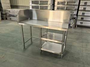 VICTORY Customized <b>Stainless</b> <b>Steel</b> Kitchen Equipment Work <b>Table</b> and Kill Fish Sink for Hotels and Restaurants for Supermarkets - Product Image 5