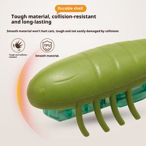 Insetto elettrico e piccoli pesci eco-friendly in plastica gatto giocattolo per gatti modello solido Made in <span class=keywords><strong>China</strong></span> Must-hose per consumare calorie di gatto - Product Image 5
