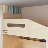 Lit superposé en bois pour enfants avec rangement, utilisé dans la chambre des enfants, lit superposé en bois avec bureau, utilisé dans les dortoirs scolaires, les auberges de jeunesse