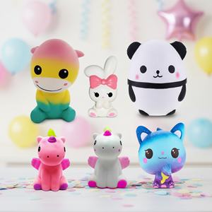 Jouets en mousse PU personnalisés en gros, jouets anti-stress mignons de dessin animé pour cadeaux de fête - Product Image 1