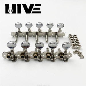 Clavijas de Afinación para Guitarra de 10 Cuerdas, Modelo 5R5L, Cabeza Redonda Pequeña, Acero, Venta Directa de Fábrica HIVE Original - Product Image 5