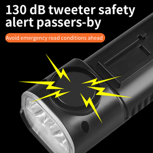 Phare avant de vélo de route LED de haute qualité en ABS, 1000 lumens, 4400 mAh, klaxon 130 dB, <span class=keywords><strong>recharge</strong></span> USB - Product Image 4